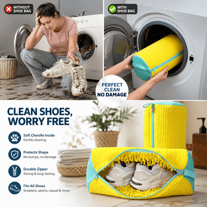 Shoe Washing Machine Bag | Reusable 360° Cleaning Laundry Bag