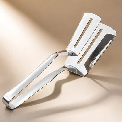 2-in-1 Stainless Steel Turner Tong – Flip, Lift & Serve with Ease