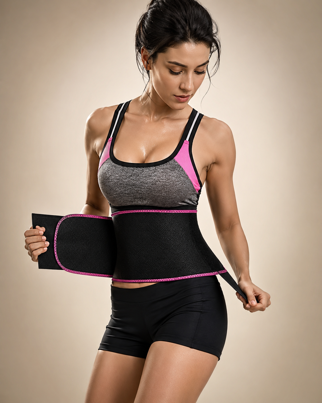 Premium Sweat Waist Trimmer Belt for Instant Tummy Control & Back Support