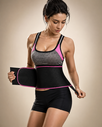 Premium Sweat Waist Trimmer Belt for Instant Tummy Control & Back Support