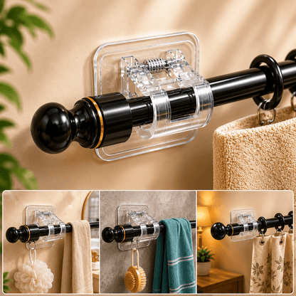 Hold Strong Without Drilling – The Smart Rod Holder for Modern Homes