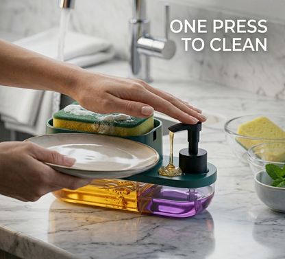 3-in-1 Soap Dispenser & Sponge Holder | Soap Dispenser for Kitchen