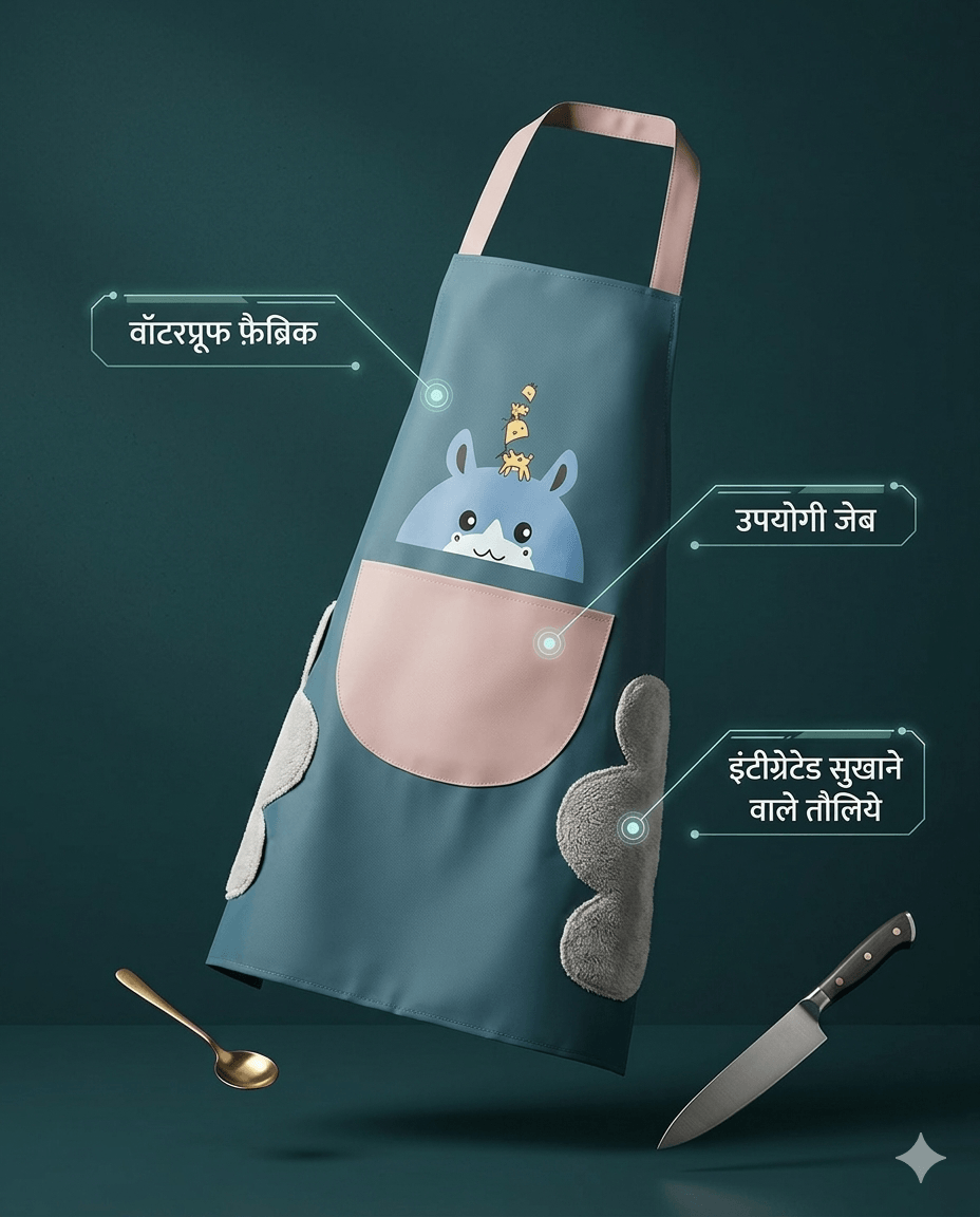 Stop Ruining Your Clothes While Cooking — 100% Waterproof Kitchen Apron