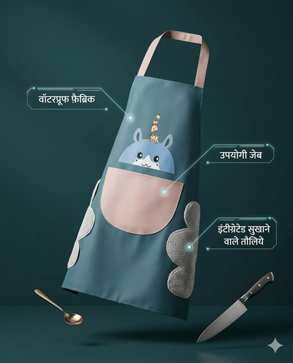 Stop Ruining Your Clothes While Cooking — 100% Waterproof Kitchen Apron