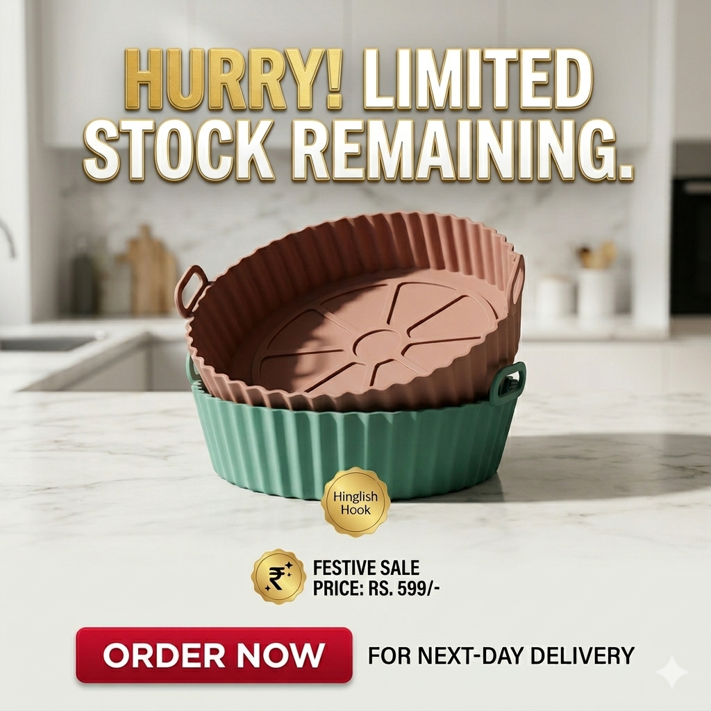2 Air Fryer Silicone Liners Basket Bowl