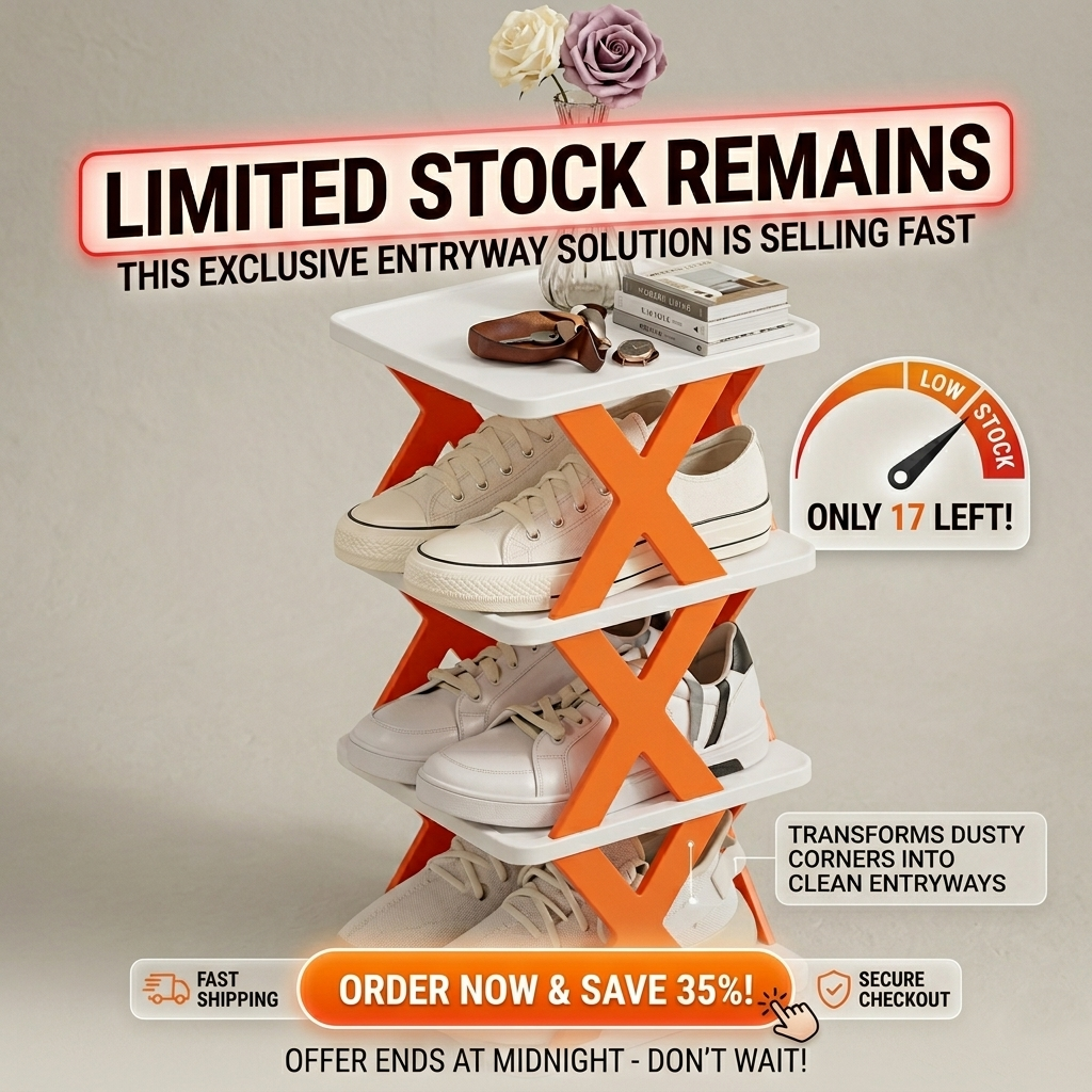 Organize in Seconds – Multicolor Foldable Shoe Rack for Any Space