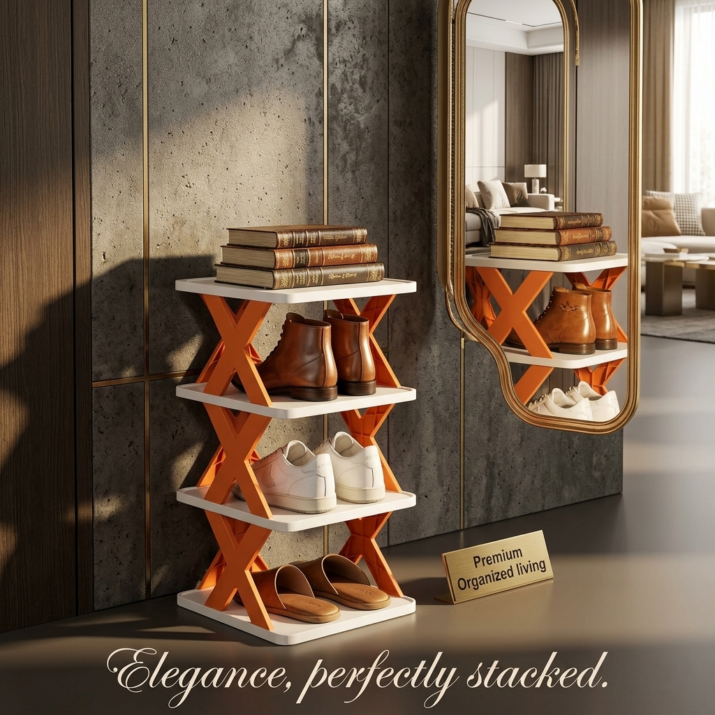 Organize in Seconds – Multicolor Foldable Shoe Rack for Any Space