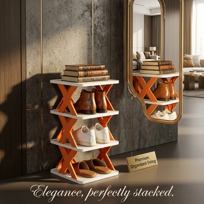Organize in Seconds – Multicolor Foldable Shoe Rack for Any Space