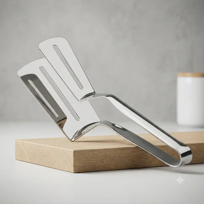 2-in-1 Stainless Steel Turner Tong – Flip, Lift & Serve with Ease