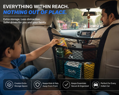 Universal 3 Layer Car Mesh Organizer